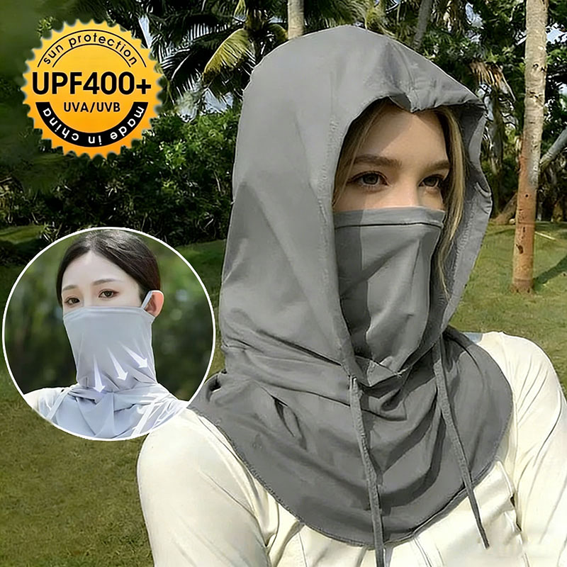 Fishing Hoodie - หมวกบาลาคลาวา 1 ชิ้น ระบายอากาศได้ดี ป้องกันแสงแดด แห้งเร็ว