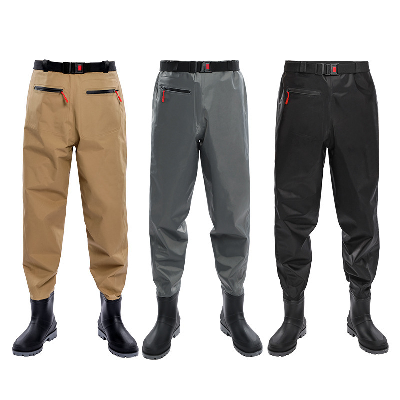 Fishing Rain Suit - ชุดกันฝนแบบเต็มตัวสำหรับผู้ชาย ยี่ห้อ Luya พร้อมกางเกงลุยน้ำและรองเท้าบูทกันน้ำ เหมาะสำหรับตกปลา