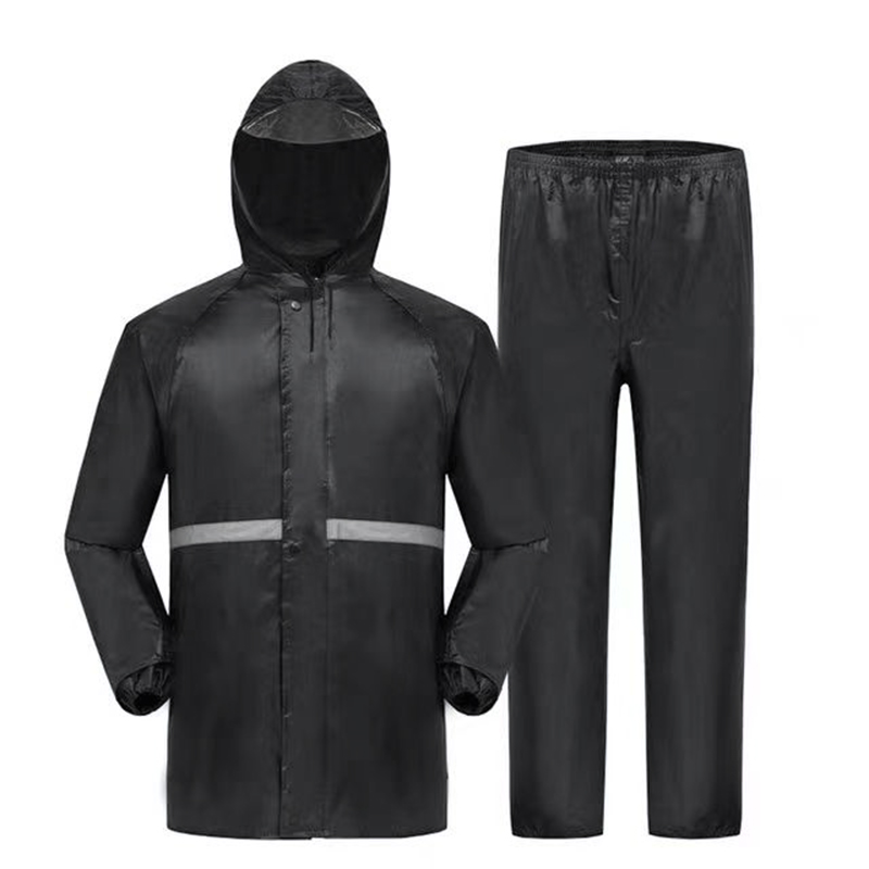 Fishing Rain Suit - เสื้อคลุมและกางเกงกันฝน2ชิ้นสำหรับผู้หญิงผู้ชายชุดกันฝนกันน้ำกลางแจ้งมีแถบสะท้อนแสงเสื้อกันฝนสำหรับขับขี่มอเตอร์ไซค์