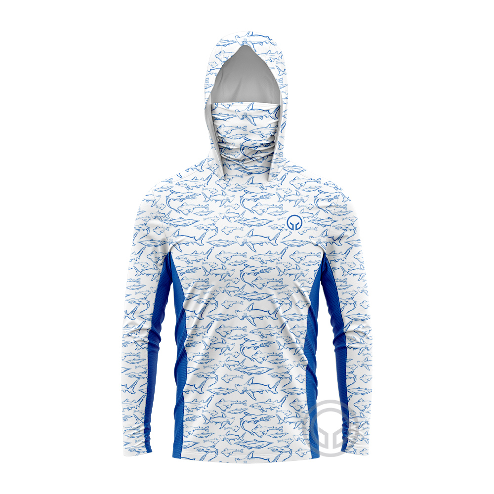 Fishing Shirt Uv Protection - เสื้อผ้าตกปลาใหม่สำหรับฤดูร้อน เสื้อเจอร์ซีย์แขนยาวสำหรับผู้ชาย เสื้อยืดกันแดดป้องกันรังสียูวี ระบายอากาศได้ดี พร้อมฮู้ดสำหรับตกปลา