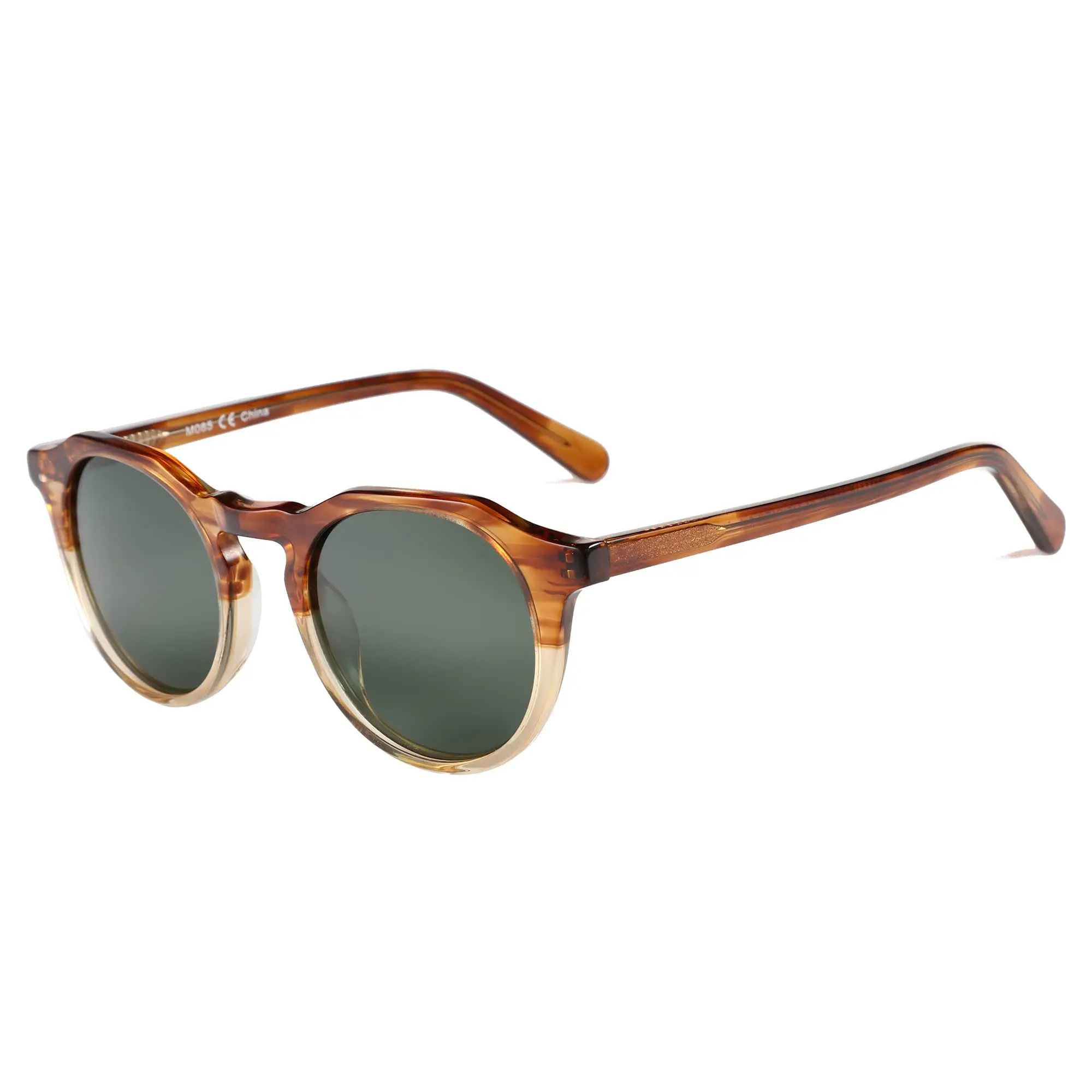Fishing Sunglasses Polarized - BLUEMOKY แว่นกันแดดโพลาไรซ์ป้องกันรังสียูวี 400 อะซิเตททรงกลมวินเทจสำหรับผู้ชายผู้หญิงยอดนิยมเทรนด์ระดับพรีเมียม