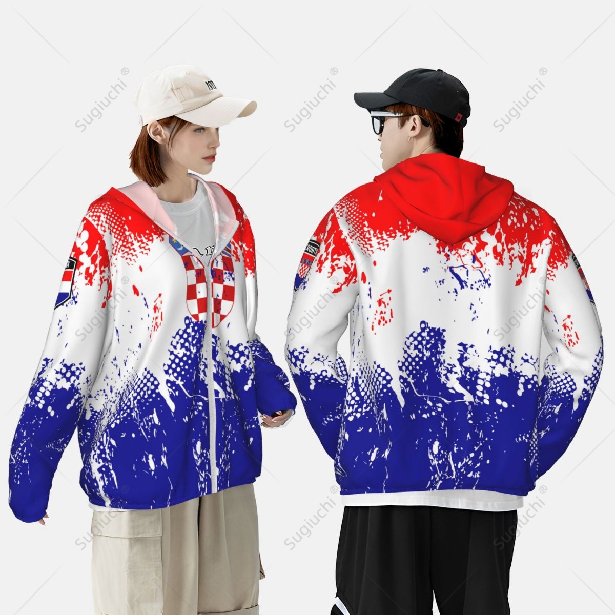 เสื้อฮู้ดกันแดดลายธงชาติโครเอเ - Fishing Hoodie บทวิจารณ์และราคา