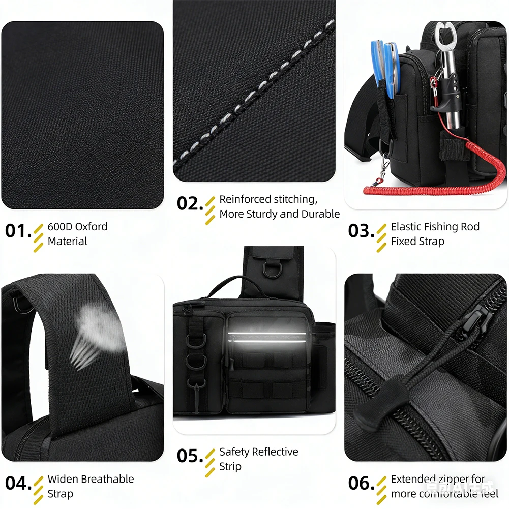 กระเป๋าเป้ตกปลาพร้อมที่วางคันเ - Fishing Backpack บทวิจารณ์และราคา