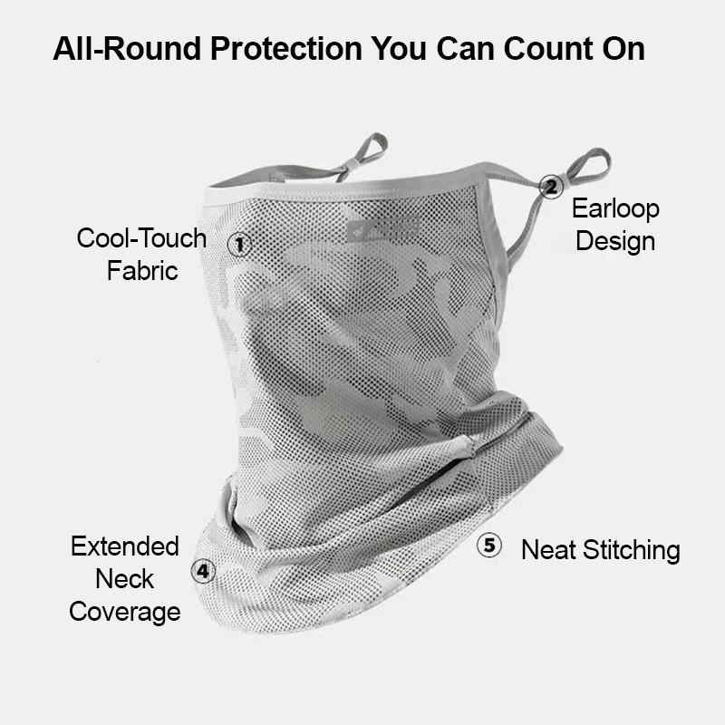ผ้าคลุมคอป้องกันรังสียูวี ผ้าป - Fishing Mask Sun Protection บทวิจารณ์และราคา