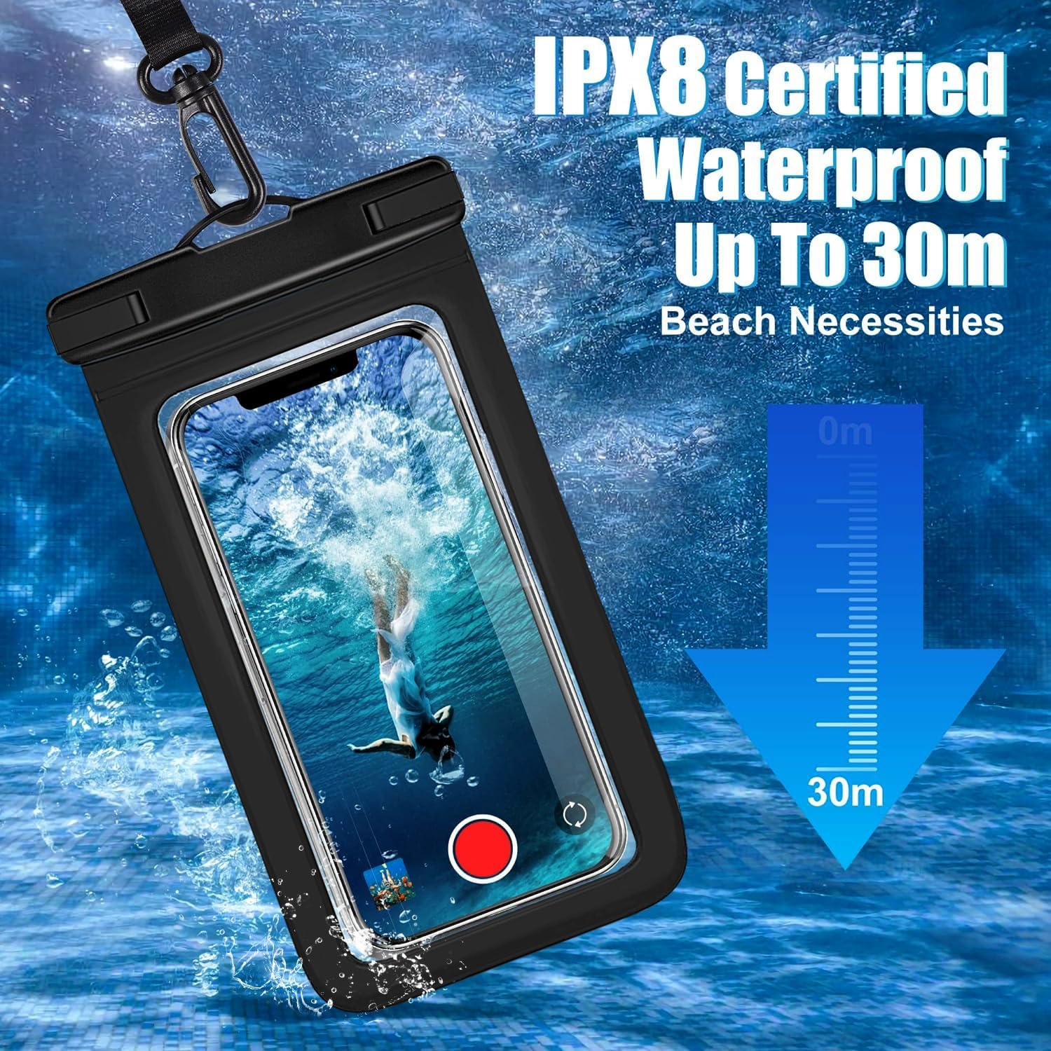 3 แพ็ค หลากสี IPX8 กระเป๋าใส่โ - Fishing Bag Waterproof บทวิจารณ์และราคา
