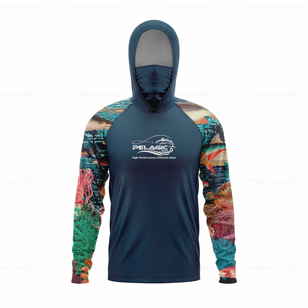 เสื้อตกปลาแขนยาวมีฮู้ดสำหรับผู - Fishing Shirt Uv Protection บทวิจารณ์และราคา