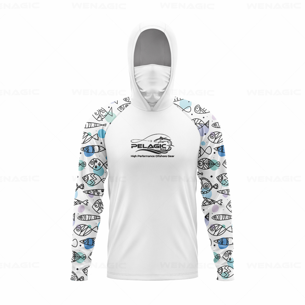 เสื้อตกปลาแขนยาวมีฮู้ดสำหรับผู - Fishing Shirt Uv Protection บทวิจารณ์และราคา