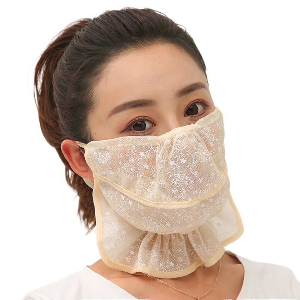 ฮิญาบหมวกกันแดดสำหรับตกปลาสีทึ - Fishing Mask Sun Protection บทวิจารณ์และราคา