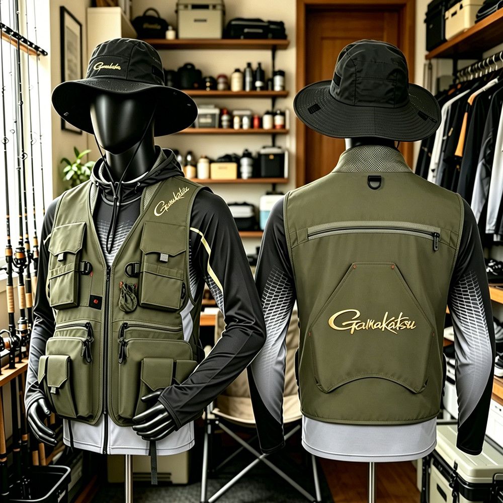 เสื้อกั๊กตกปลา Gamakatsu สำหรั - Fishing Vest บทวิจารณ์และราคา