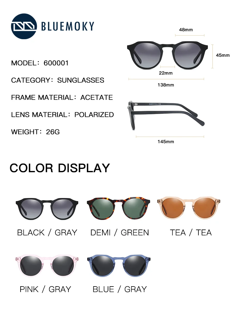 BLUEMOKY แว่นกันแดดโพลาไรซ์ป้อ - Fishing Sunglasses Polarized บทวิจารณ์และราคา