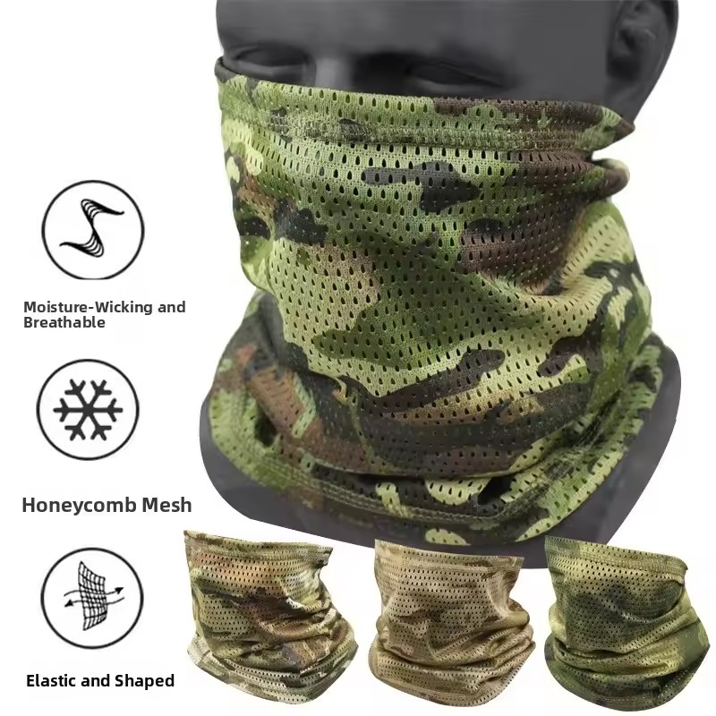 ผ้าคลุมศีรษะแบบตาข่ายระบายอากา - Fishing Mask Sun Protection บทวิจารณ์และราคา