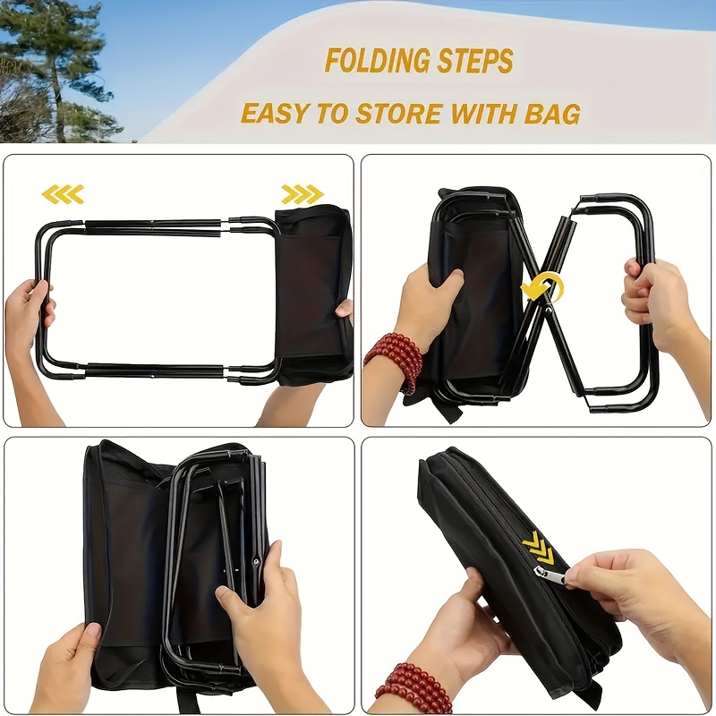 เก้าอี้พับน้ำหนักเบาแบบพกพาทนท - Fishing Backpack บทวิจารณ์และราคา