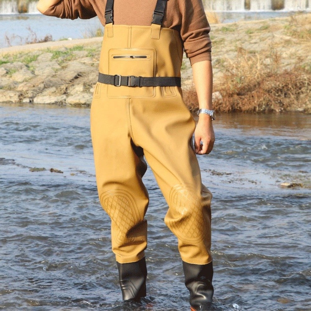 ชุดตกปลา PVC แบบหนา พร้อมแผ่นร - Fishing Waders บทวิจารณ์และราคา