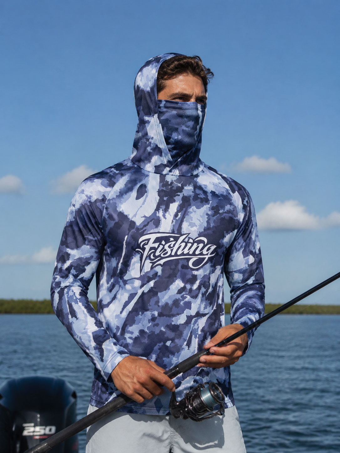 เสื้อตกปลาแบบมีฮู้ดสำหรับผู้ชา - Fishing Hoodie บทวิจารณ์และราคา