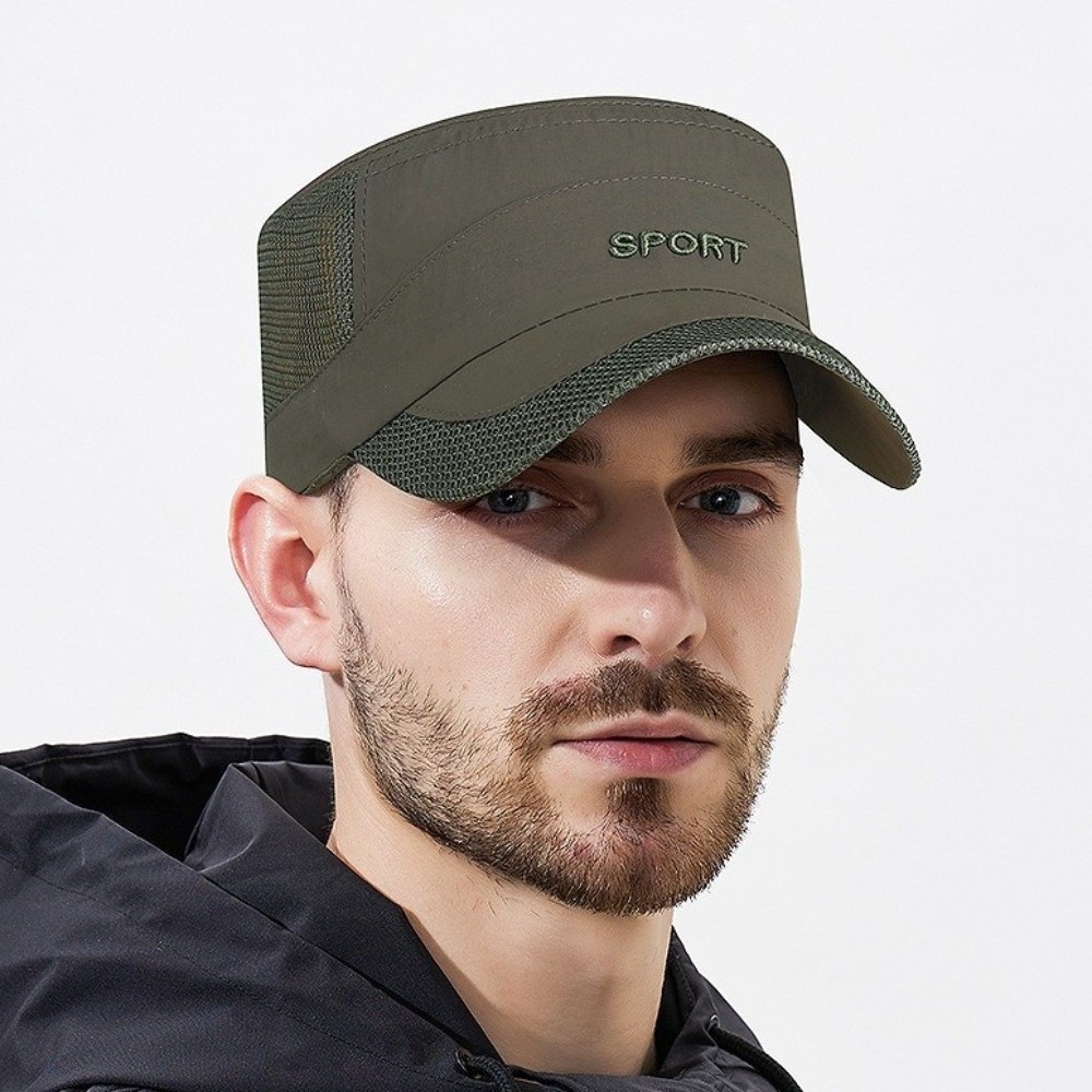 หมวกทรงแบนแบบปรับได้ ระบายอากา - Fishing Hat บทวิจารณ์และราคา