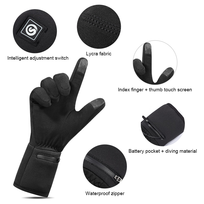 ชาร์จไฟฟ้า Liner ถุงมืออุ่นฤดู - Fishing Gloves บทวิจารณ์และราคา