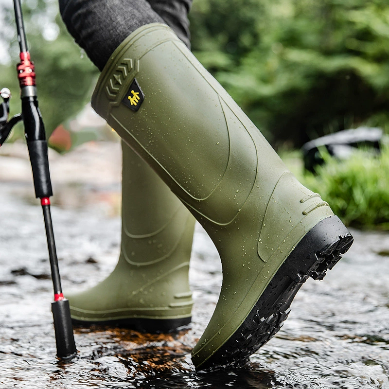 ผู้ชายรองเท้าฝนรองเท้าทํางานรอ - Fishing Boots บทวิจารณ์และราคา