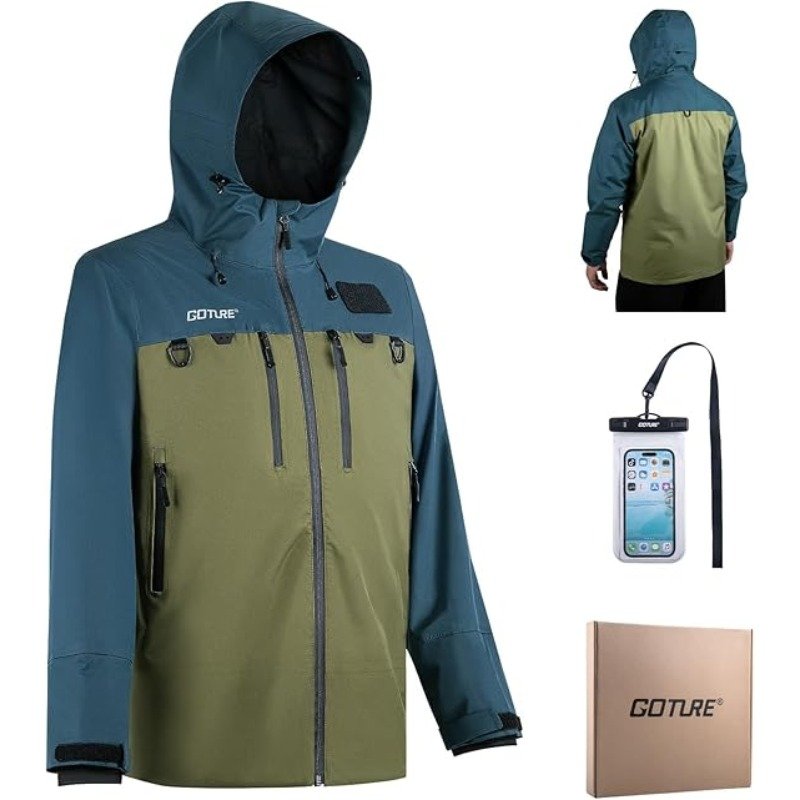 เสื้อแจ็คเก็ตกันน้ำสำหรับตกปลา - Fishing Jacket Waterproof บทวิจารณ์และราคา